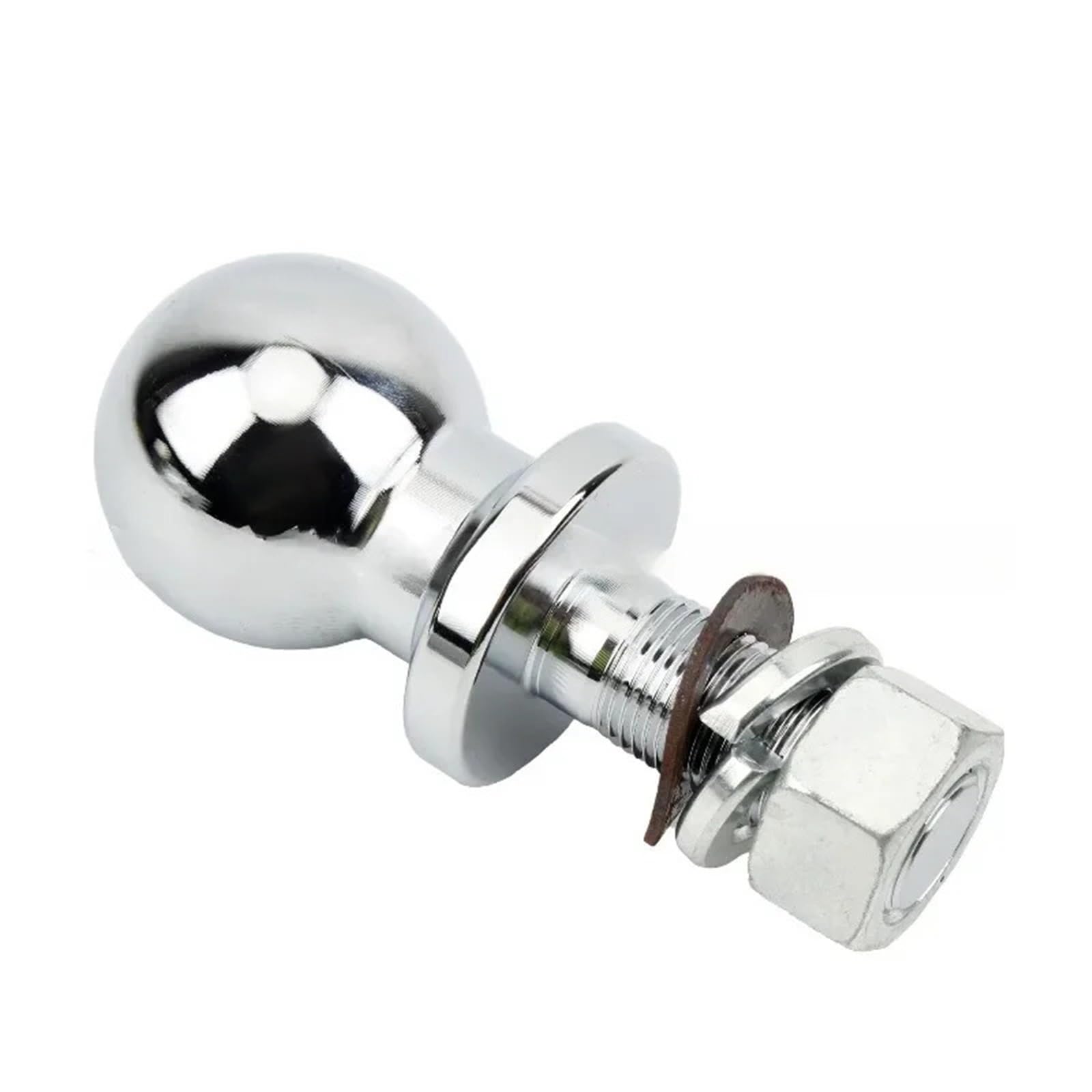 sfera per gancio di traino 50mm Cromato for Gancio di Traino Sfera Shank Dia Capacità Accoppiamento Parti del Rimorchio RV Camper Caravan