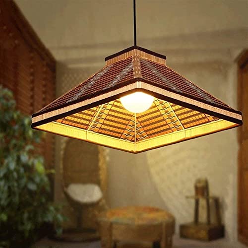 Lustre tissé de style chinois rétro pour éclairage d'exception de chambre - 2