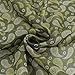 GERINLY Olive Green Mens Scarf with Paisley Print, 21