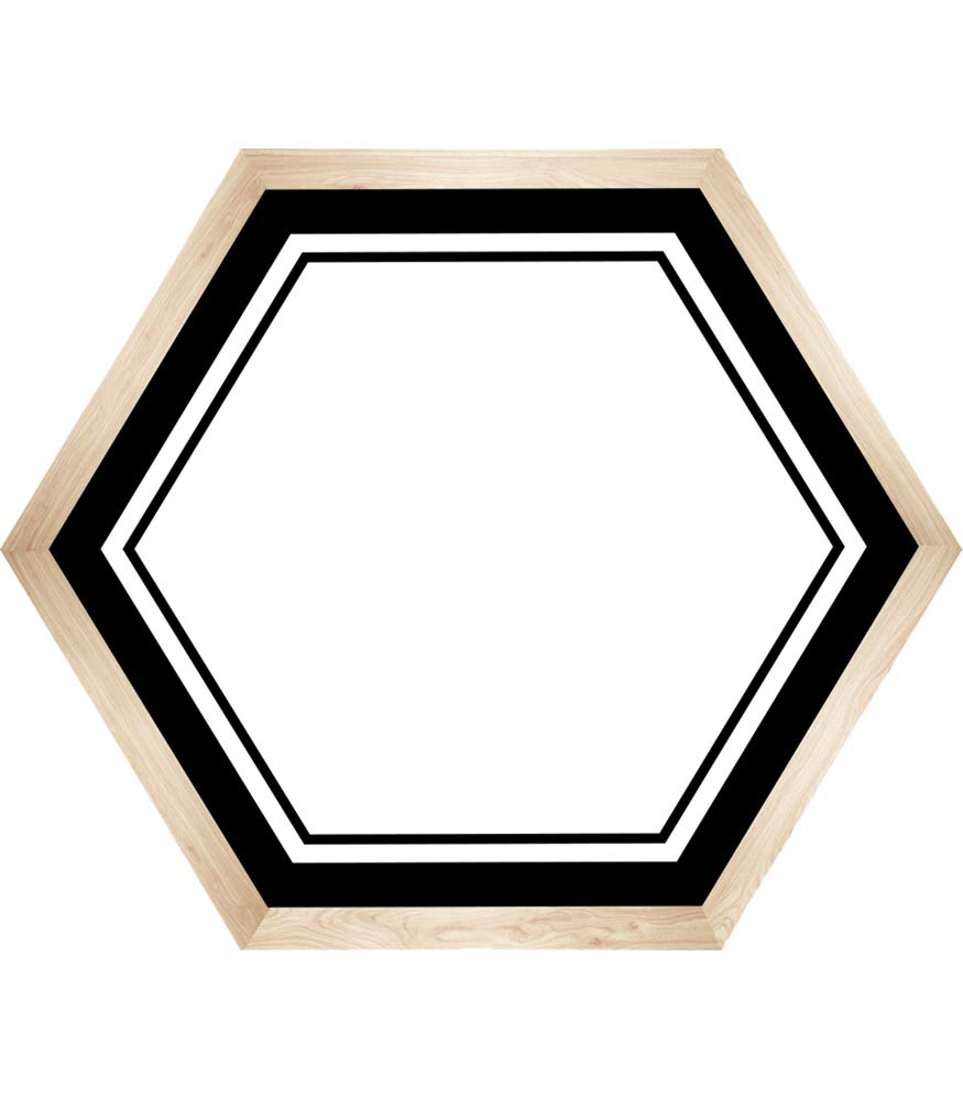 Schoolgirl Style Simply Boho Hexagon Name Tags--Self-Adhesive, 6-Sided, Student Labels for Desks, Cubbies, Lockers, Field Trips, Back to School (40 pc)