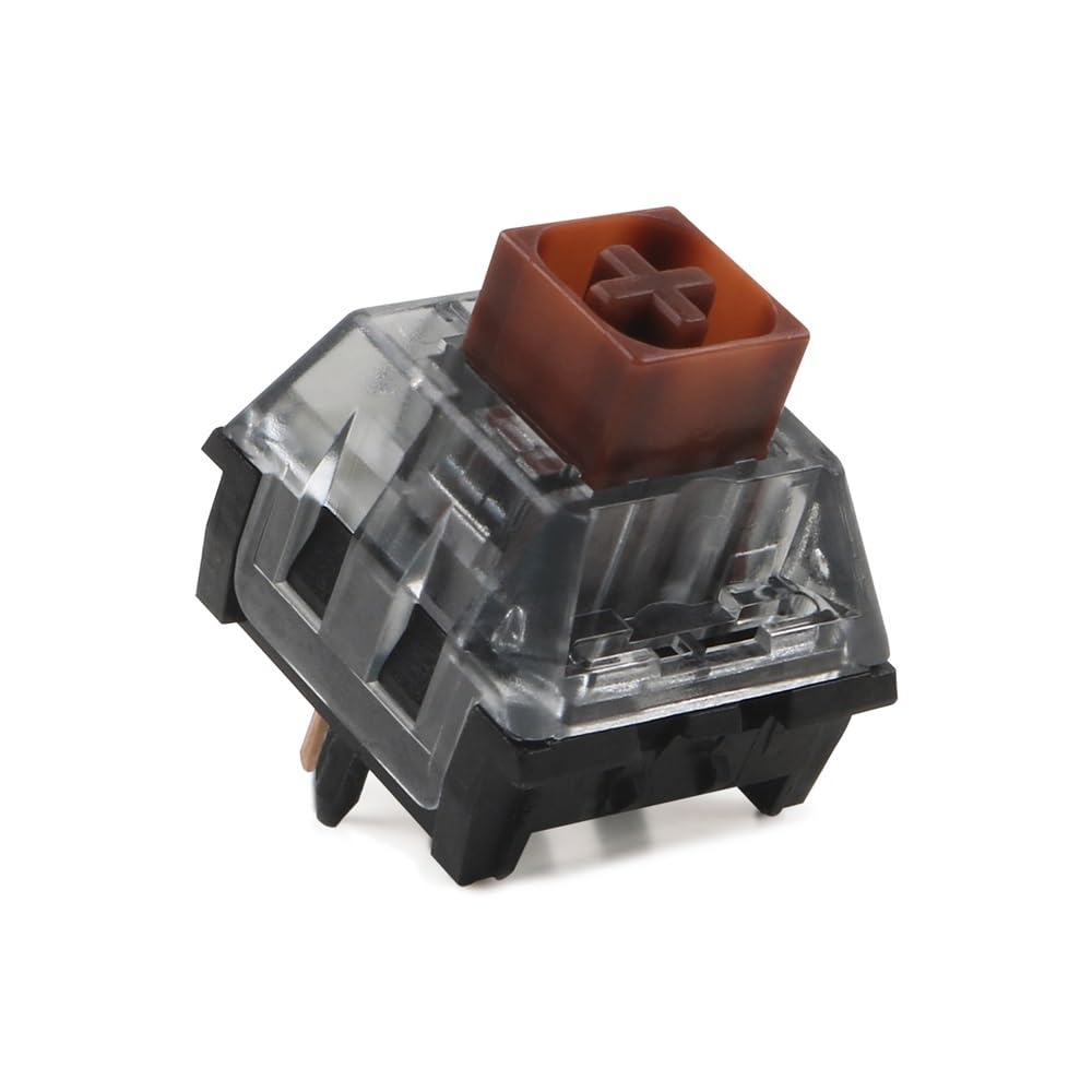 DucKey Kailh Box V2 Switch, Commutateur MX White Clicky/Brown Tactile/Red Linear 5Pin pour Clavier Mécanique (Color : Brown, Size : 90PSC)