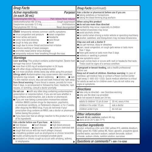 Amazon Basic Care Nighttime Severe Cold & Flu Liquid thumb #3