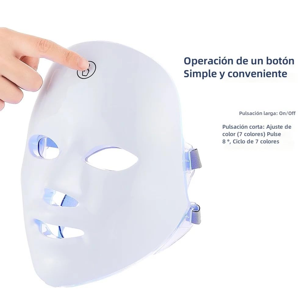 Masque LED Rechargeable Pour Le Visage - Soin Anti-âge, Raffermissant, Pour Tous Types De Peau