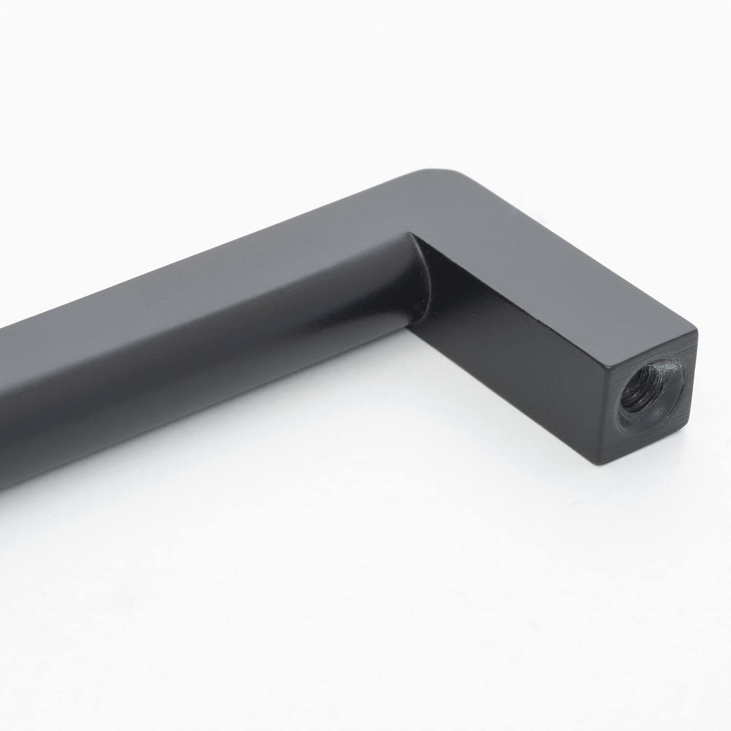 OBF Grimme 8941316 Cabinet Handle Naoise Matt Black Furniture Handle Width 104 mm Kitchen Handle ZN Varnished Hole Spacing 96 mm - Image 2
