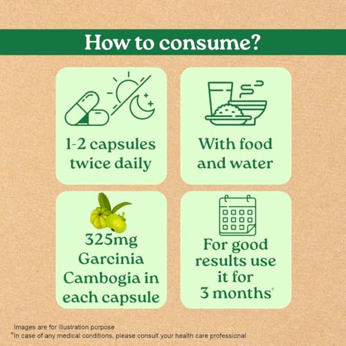 Image of A TATA Product - Organic India Garcinia Cambogia - 60 Veg Capsules, Improves Fat Metabolism, Lean Muscle Development, Boosts Energy, Enhances Immunity, & Helps Weight Management, GMP & NPOP Certified