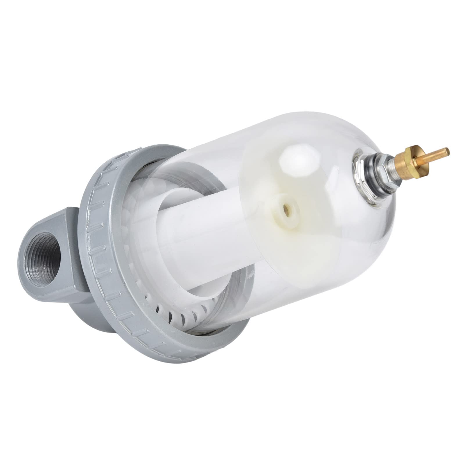 Ejoyous Filtro del Compressore d'aria Separatore d'acqua Olio Lega di Alluminio e Tazza Trasparente PC 0,63 MPa Filtrazione da 50 a 70 Micron per Sistemi di Trasmissione dell'aria Pneumatica