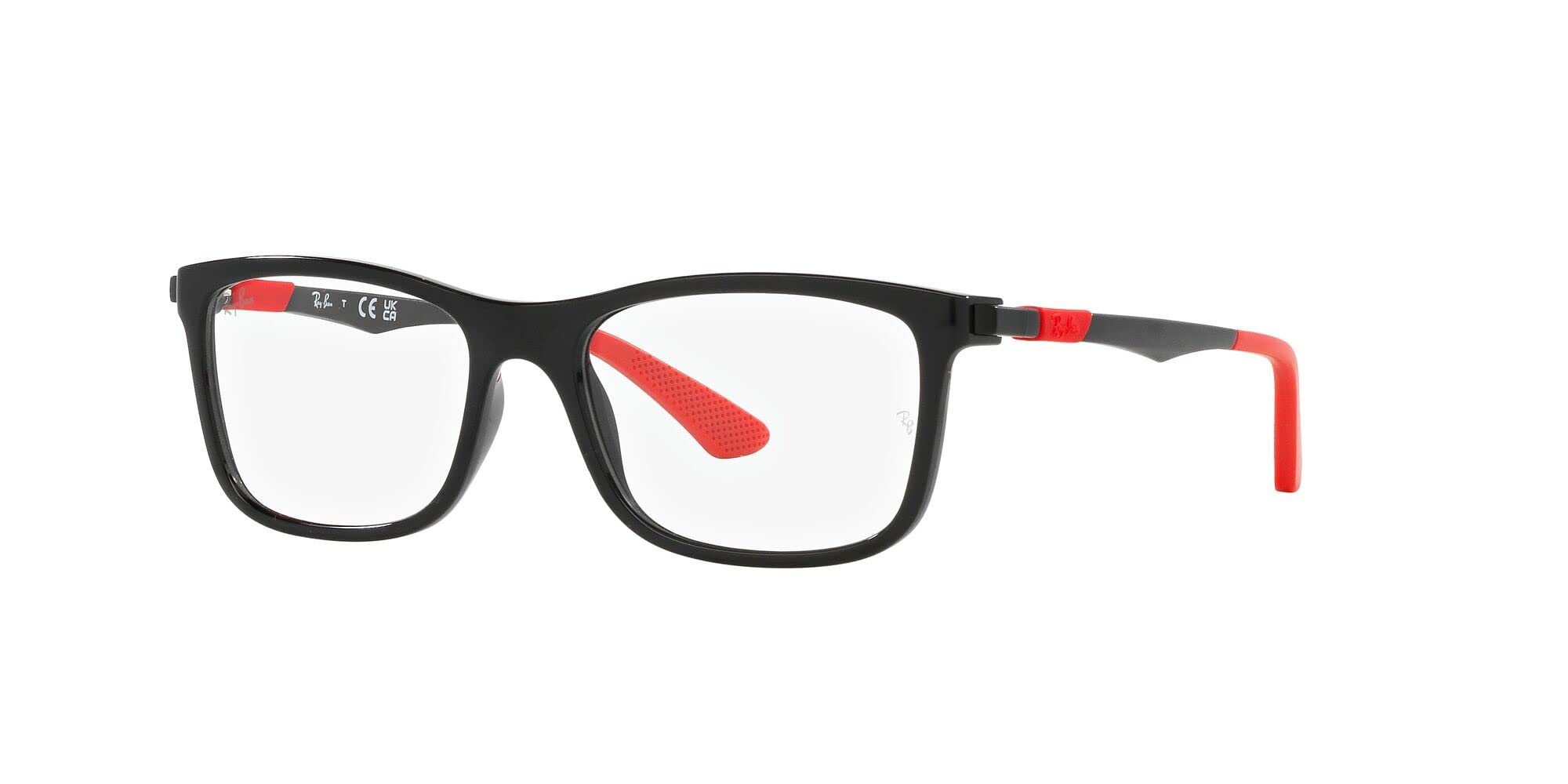 Ray-Ban Damskie kwadratowe okulary Ry1549, soczewki czarne/demo, Czarny obiektyw/Demo