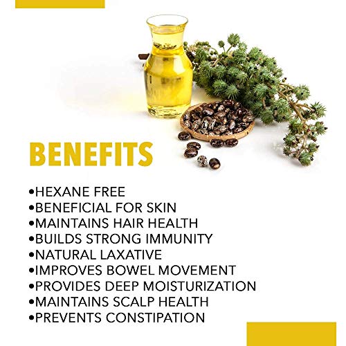 Image of Nutriorg Organic Castor Oil 200 ml (Pack of 6 * 100 Each) | With Deep Nourishing Properties | Can be used for Hair & Skin