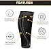 ITHW Copper Calf Compression Sleeves for Men and Women, Leg Compression Sleeve for Shin Splint Relief, Calf Sleeves for Men Running, Fitness (1 Pair)