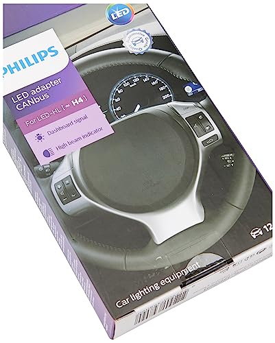 Adaptateur CANbus LED H4 Philips boîtier décodeur anti-scintillement 12V - 6