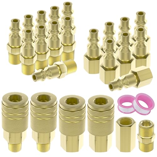 Ailbiuko 26 Pcs Air Coupler & Plug Kit,1/4