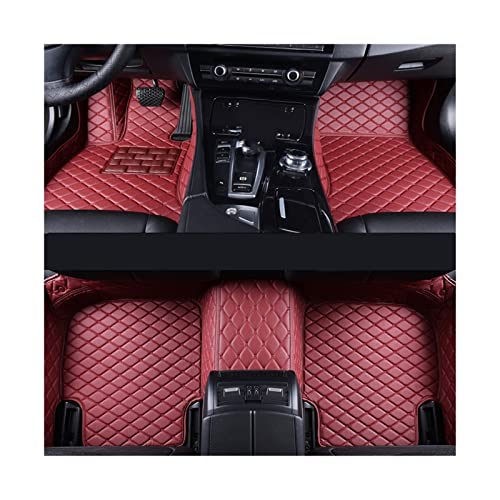 Tapis de sol voiture Jeep Wrangler JL 4 portes 2018-2022 en cuir noir