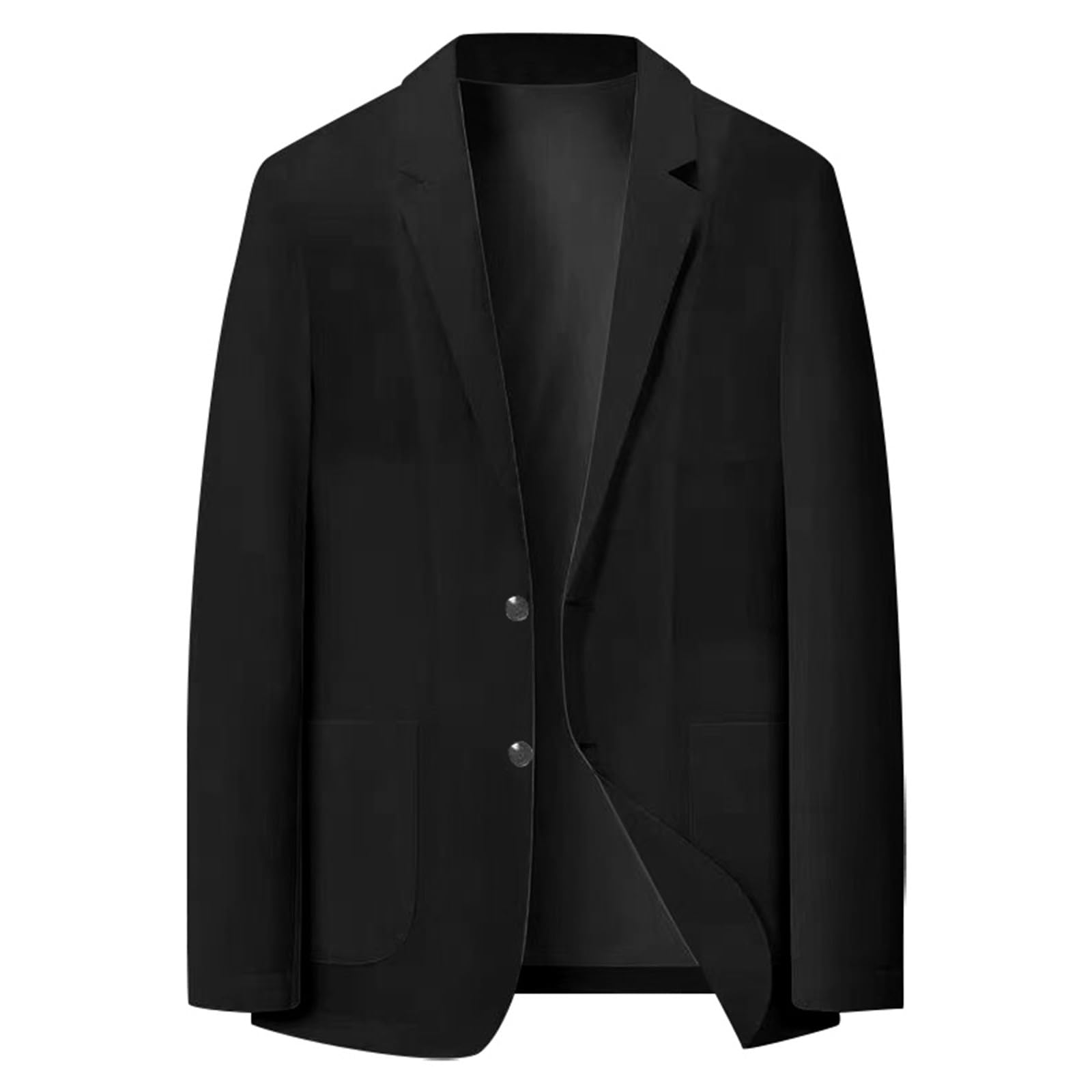 Veste Costume Homme - Slim Fit Léger Couleur Unie Blazer Chic Et Elegant Sport De Bouton Coupe Ajustée Costard Mode Habillé Busine Manteau Décontracté Grande Taille