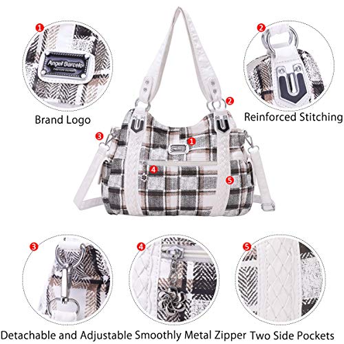 Image of Angel Barcelo Purses for Women Soft PU Leather Shoulder Bag Crossbody Purse and Handbags