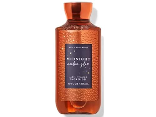 Bath & Body Works Signature Collection Gel de ducha para mujer, 10 onzas líquidas (Midnight Amber Glow)