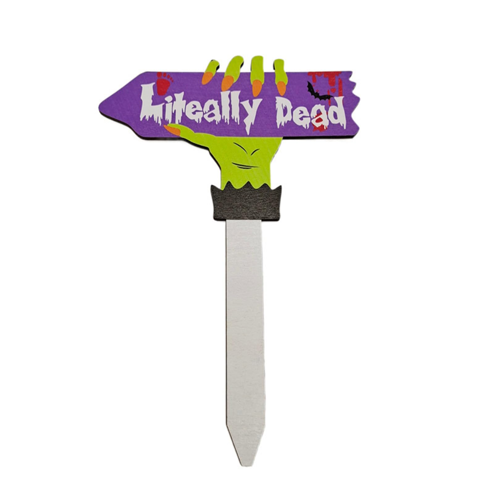 Tsophreniq Halloween Yard Sign with Wood Stake Eerie Garden Decor for Ghostly Festival Holiday Garden Yard Halloween Home