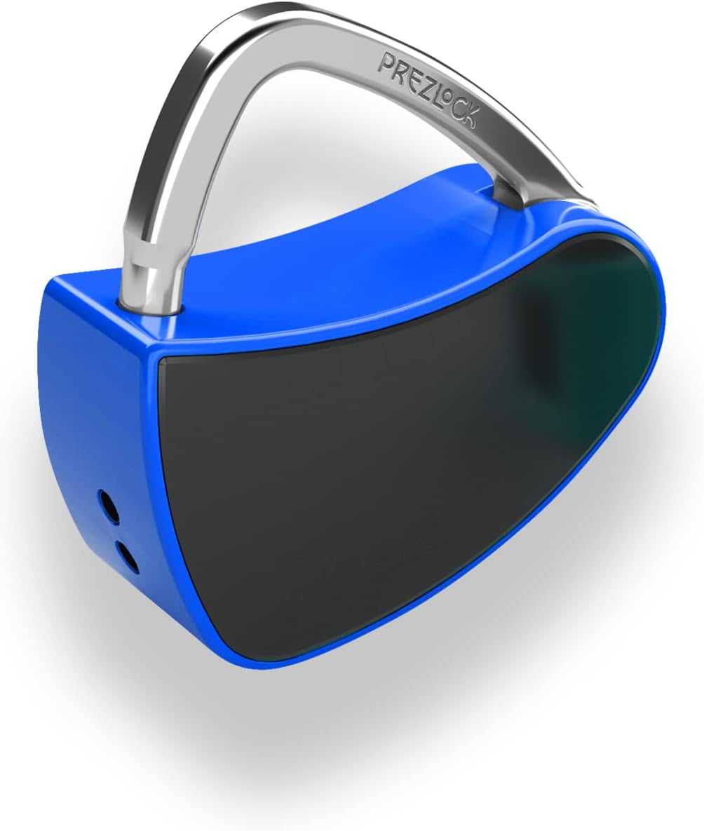 Fingerprint Padlock, Smart Padlock with Keyless Biometric, Colorful, Fashionable Lock, Compact Lock, USB Rechargeable,1Pack. (Vivid Graphite)