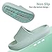 Youecci Cloud Slides for Kids丨Shower Bathroom Pool Slippers丨Boys Girls Comfy Thick Sole Slippers丨Summer Non-Slip Beach Shoes Green 6 Big_kid