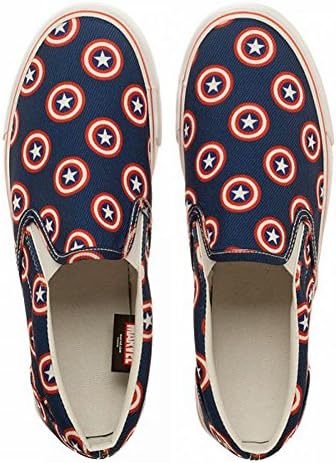 Marvel Captain America Shield Navy/Red Unisex Dek Shoes (M10.0/W11.5) | Image 1