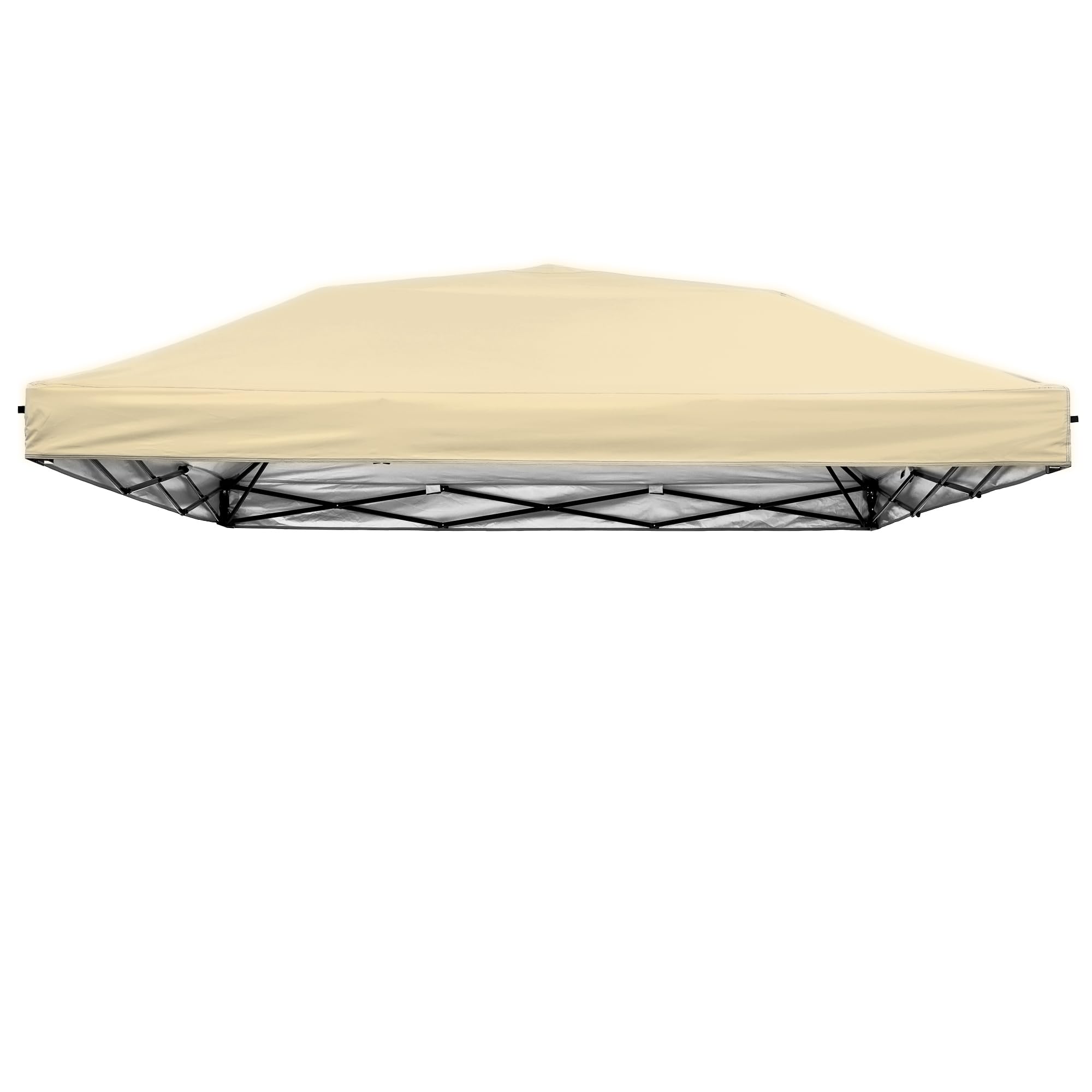 Anyoupin 10x10FT Canopy Replacement Top, Pop Up Canopy Replacement Cover, Beige