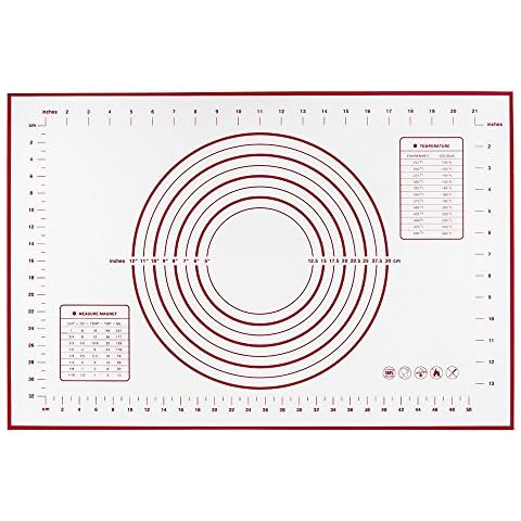 NANHONG Silicone Pastry Baking Mat with Measurement Non-Slip Pastry Rolling Mat for Rolling Dough Cover