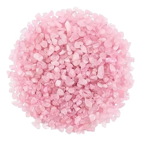 【Gion】最安値！ ローズクォーツさざれ石 100g 天然石 さざれ石 細石 卸売り パワーストーン 浄化用 (【5-7㎜/100g】)