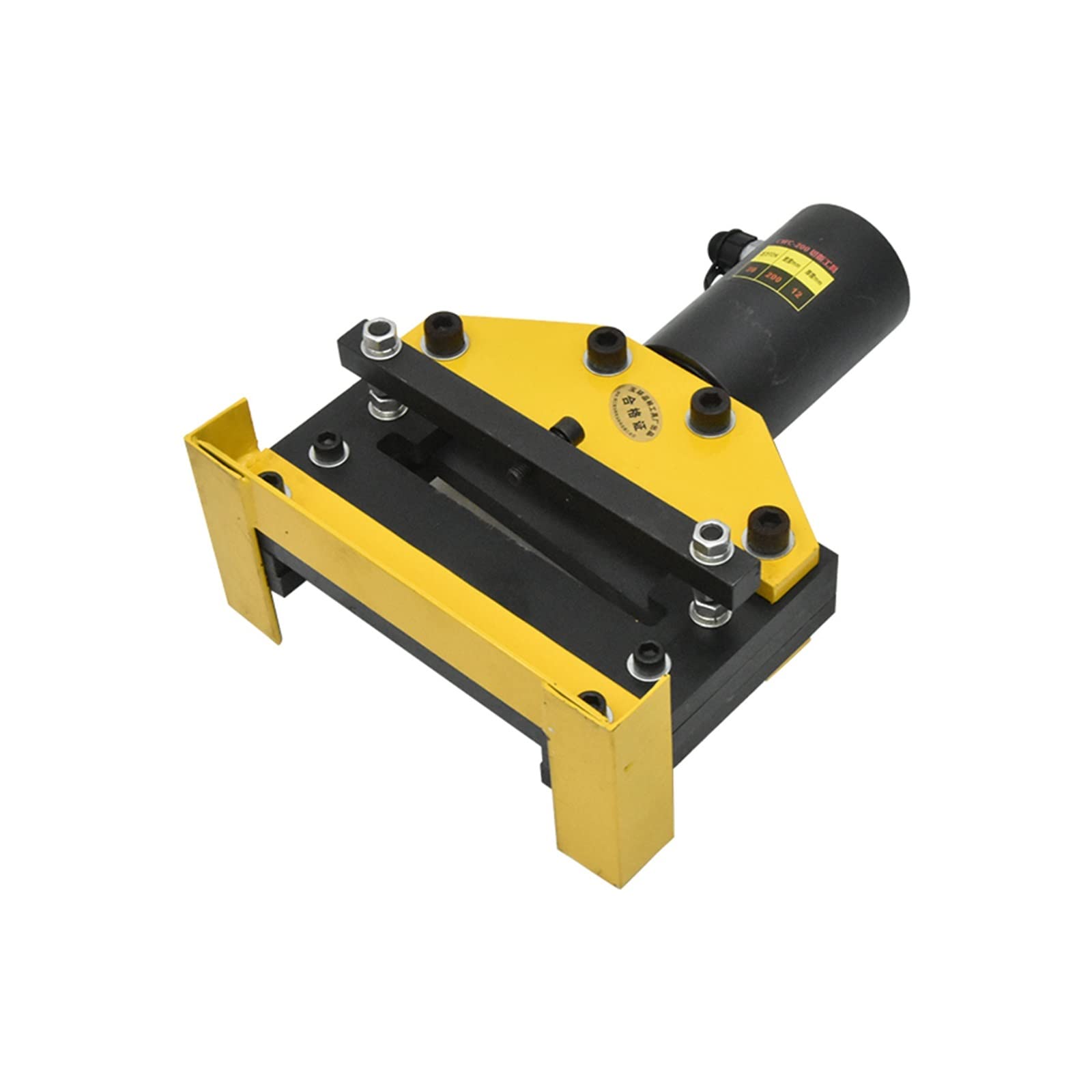 Máquina de corte hidráulica de CWC-200, cuchillo de corte dividido, máquina de procesamiento de autobús de 30T, herramientas de corte hidráulicas de fila de cobre y aluminio