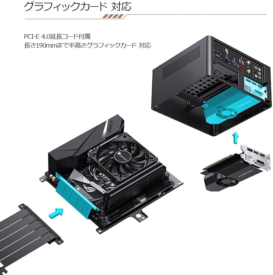 jonsbo nv10 mini itx PCケース JONSBO NV10 BLACK MINI ITX PC Case, Aluminum Alloy with