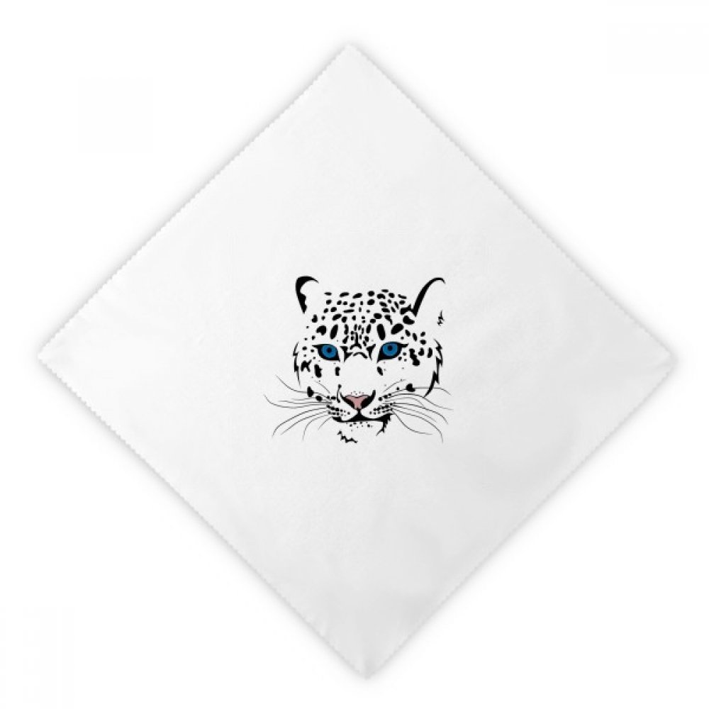 Servilletas de tela blanca reutilizables de tigre para decoración de mesas de comedor, 2 uds