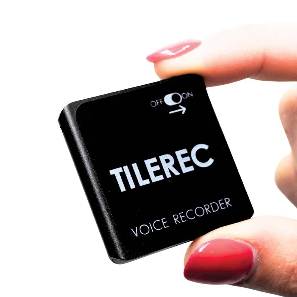 64GB Mini Aufnahmegerät - 1145 Stunden - Nur 5 mm Dünn - Stimmenaktivierung Diktiergerät - 30 Stunden Akku - MP3 Voice Rekorder - TileREC von Atto Digital