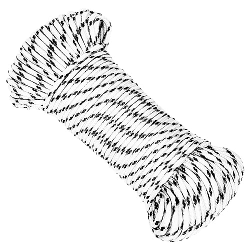 Solivagant Cuerda para Barco Trenzada poliéster Blanco 4 mmx50 m,Blanco,0.56kg