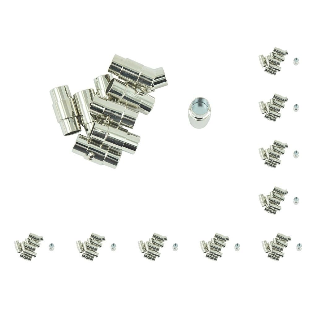 Magnetverschlüsse für Lederschnur, Armbandverbinder für DIY-Schmuck, 10 Sets