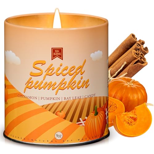 Pumpkin Candle, Fall Scented Candles for Halloween Easter Thanksgiving...