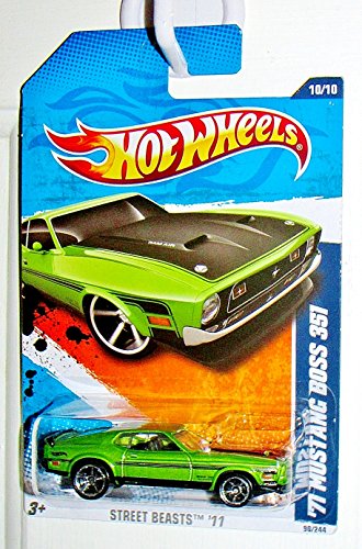 Hot Wheels 2011 71 Mustang Boss 351 Light Green #90/244