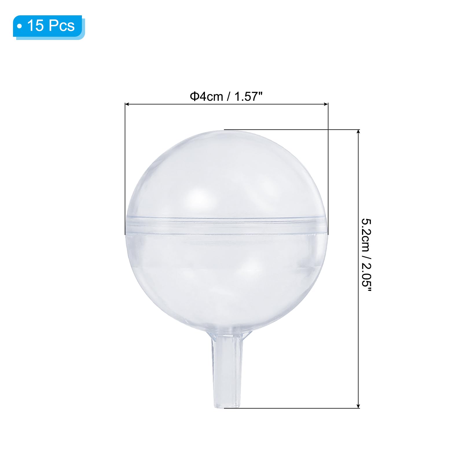 PATIKIL Clear Chocolate Box Holder, 15Pack Acrylic Round Chocolate Covers Flower Packaging Support Rack for Valentine's Day Birthday Wedding