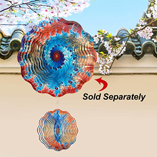 Mandala Wind Spinner,Kinetic 3D Weird Metal Outdoor Spinning Ornaments,6 In Small Wind Sculptures & Spinners Indoor Garden Yard Art Decor,Stainless Steel Multicolor Wind Catchers Hanging Decoration #TOP2