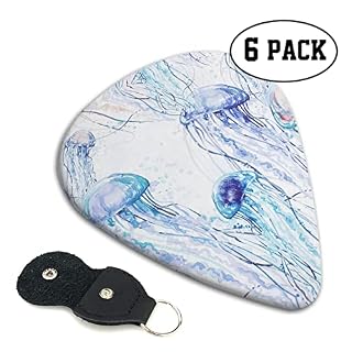 Ensemble de 6 médiators de guitare aquarelle méduse pour guitare acoustique, guitare électrique, basse, ukulélé – fin… - Les Beatles, Paul McCartney, John Lennon, RIngo Starr, George Harrison Ensemble de 6 médiators de guitare aquarelle méduse pour guitare acoustique, guitare électrique, basse, ukulélé - fin… – Image 2