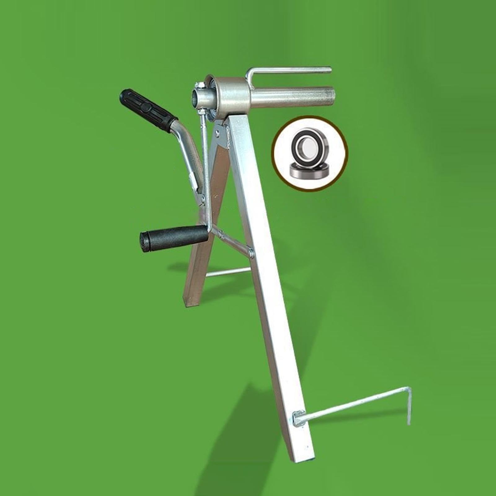 Carrete para manguera de jardín Soporte Plegable Resistente Antideslizante | Enrollador de Manguera para Exterior para Jardín, Garaje, Taller, Césped, Grifo y Piscina
