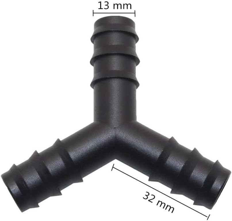 Hose Connector Adapter 20 Pcs Y Type 3 Way Garden Hose Connector Garden Hose Fittings Garden Irrigation Connector Dn16 Water Connect(Diameter : 13Mm)/1M