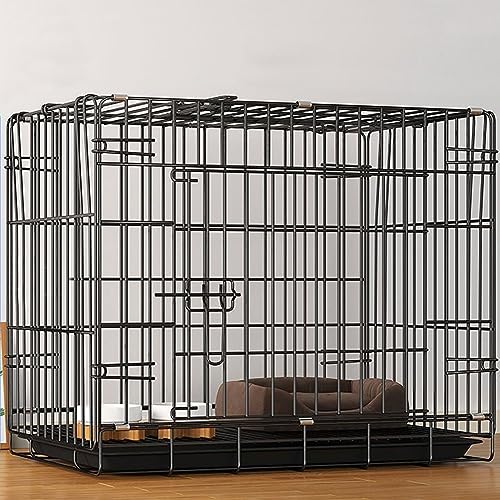 Cage pliable chat contre les fuites avec porte sécurisée pour petit chiot