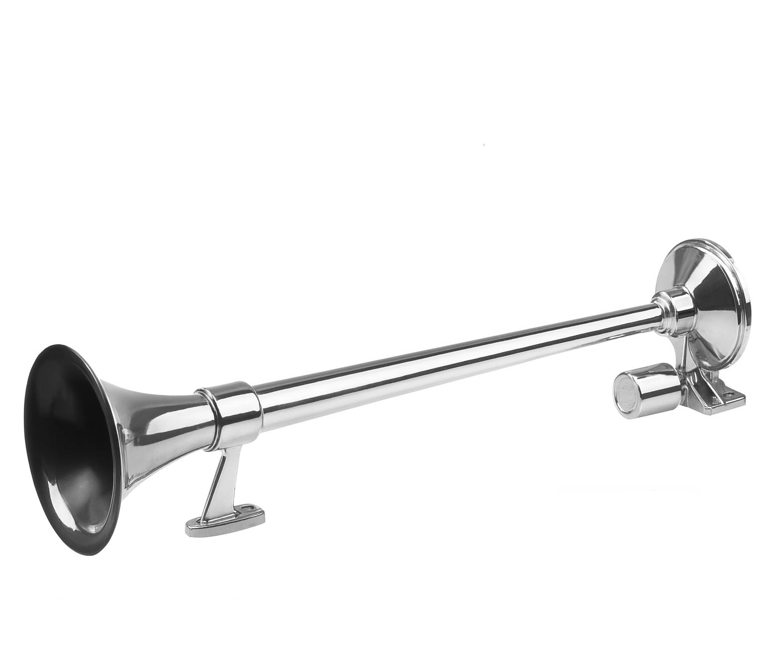 Klaxon à Air Trompe Pneumatique 125dB Trompette 63cm Avec Électrovanne 12V / 24V Avertisseur Sonore pour Voiture Camion Bateau