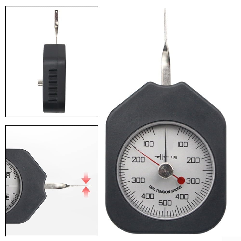 Pour mesurer la force de tensiomètre à cadran, double pointeur 500 g pour tester les ressorts valves et la pression de pointe de relais dans les applications mécaniques