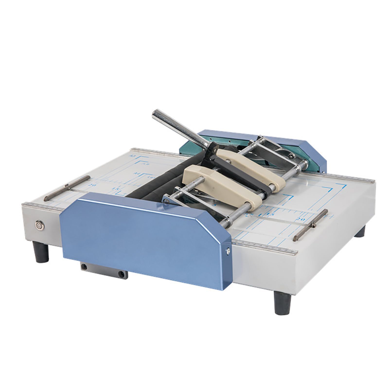 Elektrischer Papierhefter mit Rillfunktion, A3-Papierheftmaschine mit Sattelheftung und Flachheftung, 5 Nagelpositionen