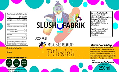 Sirup Partyset 6 x 250ml + 40 Löffelstrohhalme aus Papier für Slush, Getränke | Slushy Eis selber machen | Slushmaschine Konzentrat 1:5, Keine Zugabe von Zucker notwendig – Bild 7