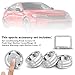 Polodunn for 2022-2026 Honda Civic, 2023-2026 CRV/HRV/Acura Integra, 2023-2025 Accord & 2025 ADX Accessories - 6pcs Aluminum Alloy Knob Cover Trim Set FIts Push Start, AC & Hazard Light (Bling)