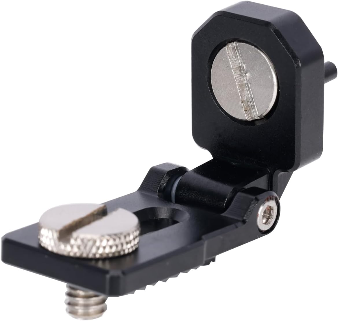 NICEYRIG Right-Angle Bracket Mini L-Shape Mounting Plate for ARRI Thread, 180 Degree Adjustment Video Accessory Expansion Mount for Camera Cheese Plate, T5 T7 SSD Holder, Field Monitor - 603