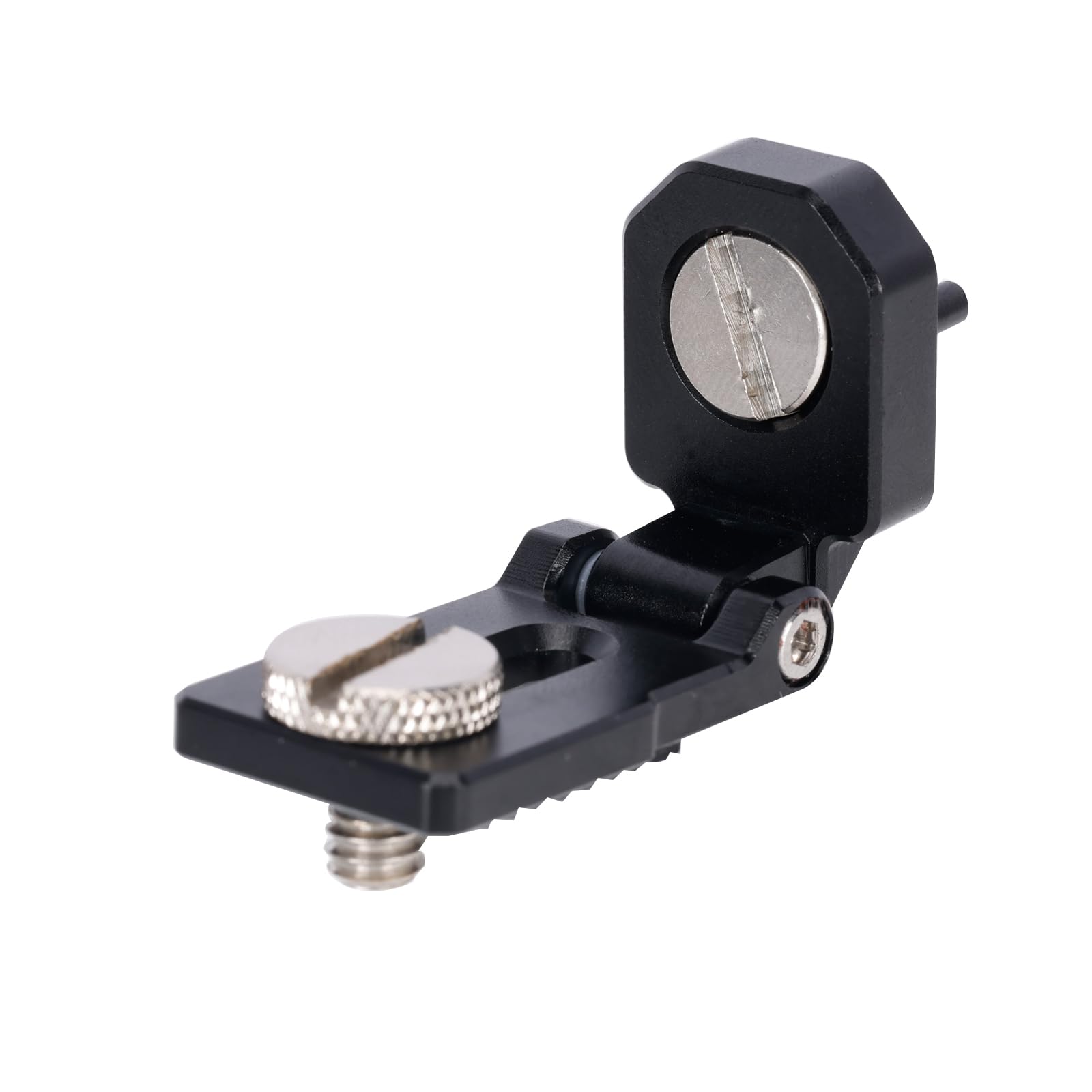 NICEYRIG Mini składany adapter do montażu uchylnego 180° z bolcami ustalającymi Ar-ri do monitora/akumulatora/transmisji bezprzewodowej ze śrubami ustalającymi 3/8-16 Ar-ri (nośność: 0,5 kg)