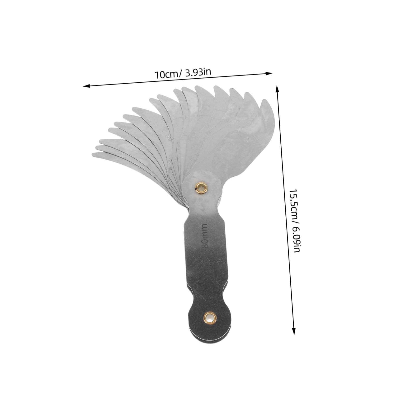 Cabilock Radius Measuring Tool Digital Radius Gauge Metal Measuring Tool for Replacement