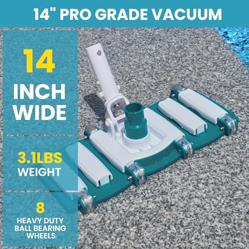 image for POOLWHALE Professional 1-1/2-Inch x 30-Feet Swimming Pool Vacuum Hoses