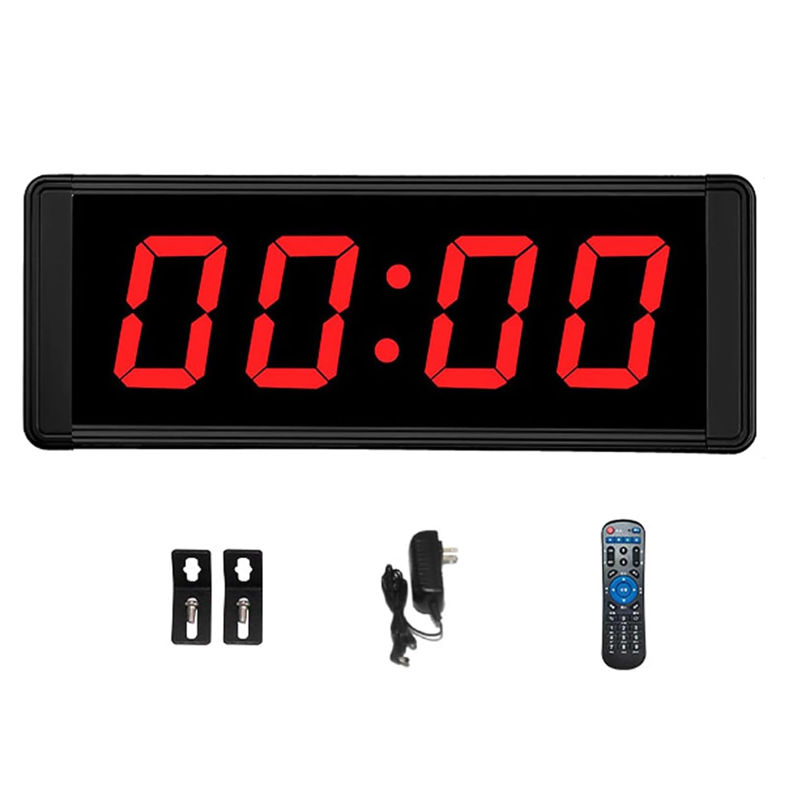 Contador LED Digital De 1,5 Pulgadas, Temporizador De Doble Cara con Control Remoto, 20 Grupos De Memorias Segmentadas, Cuenta Regresiva, Cronometraje De Ciclos, para Carreras
